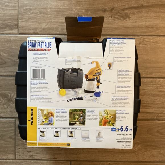 WAGNER 0518144 - Power Painter Spray Fast Plush 6.6 GPH W/CASE Open Box - Picture 5 of 5